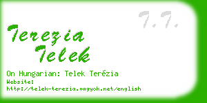 terezia telek business card